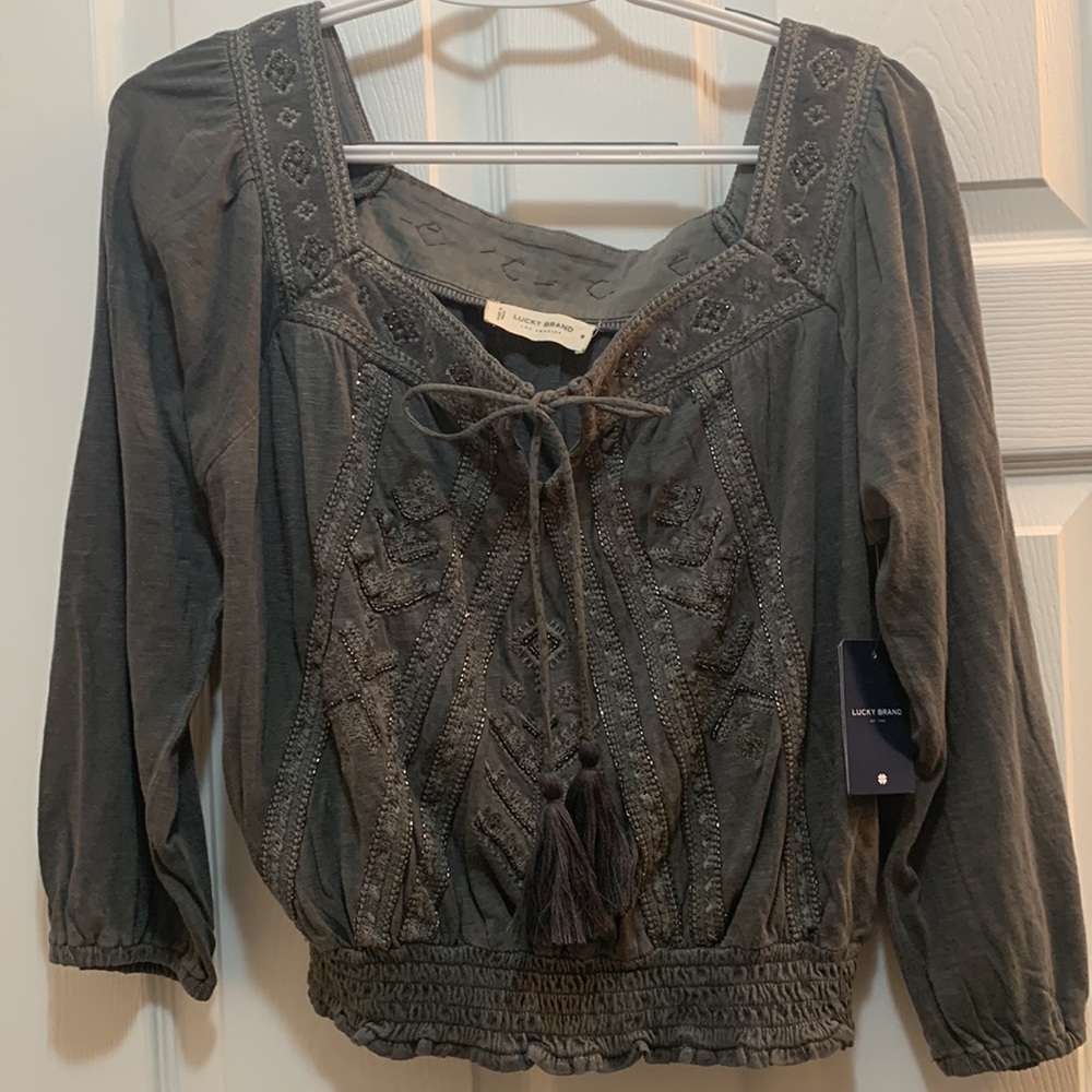 NWT Lucky Brand women’s sz medium top PRICE FIRM